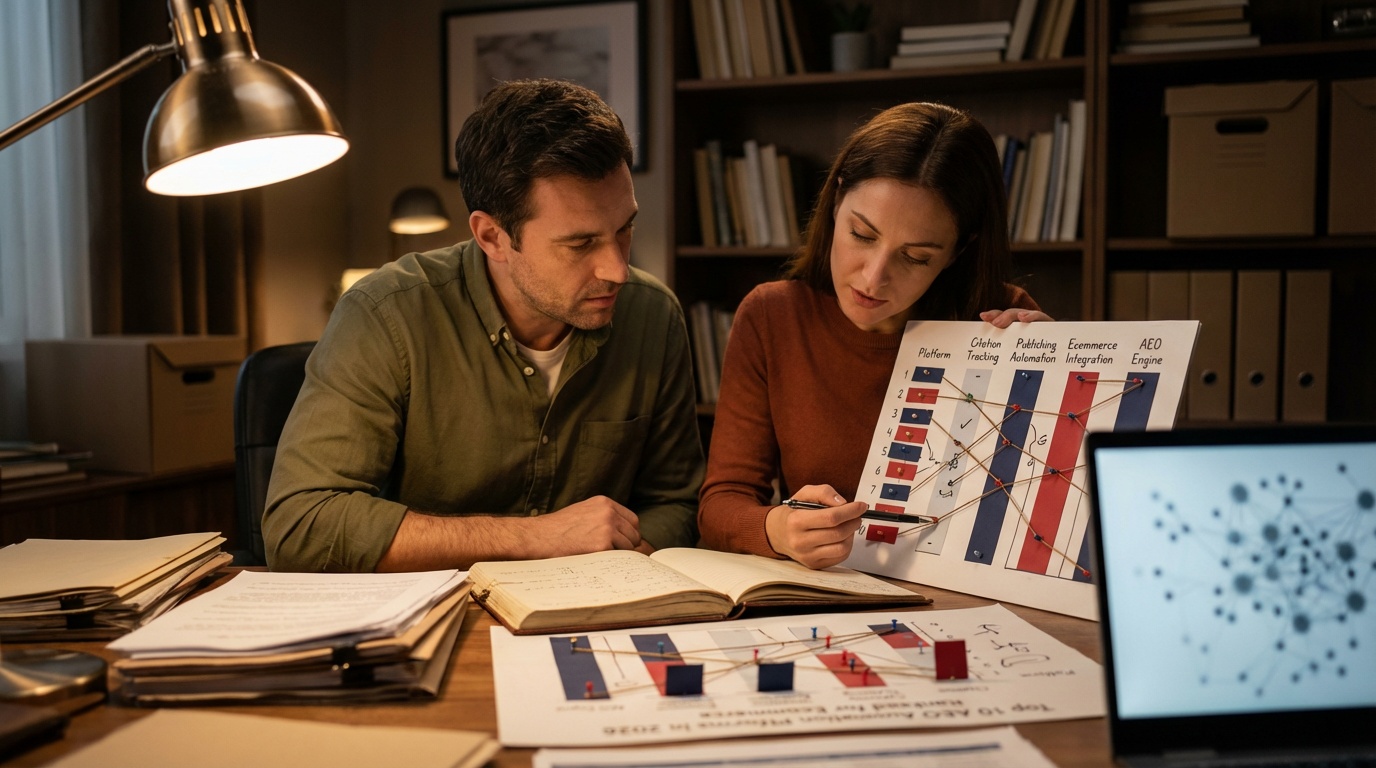 Comparison chart of top AEO automation platforms for ecommerce brands in 2026