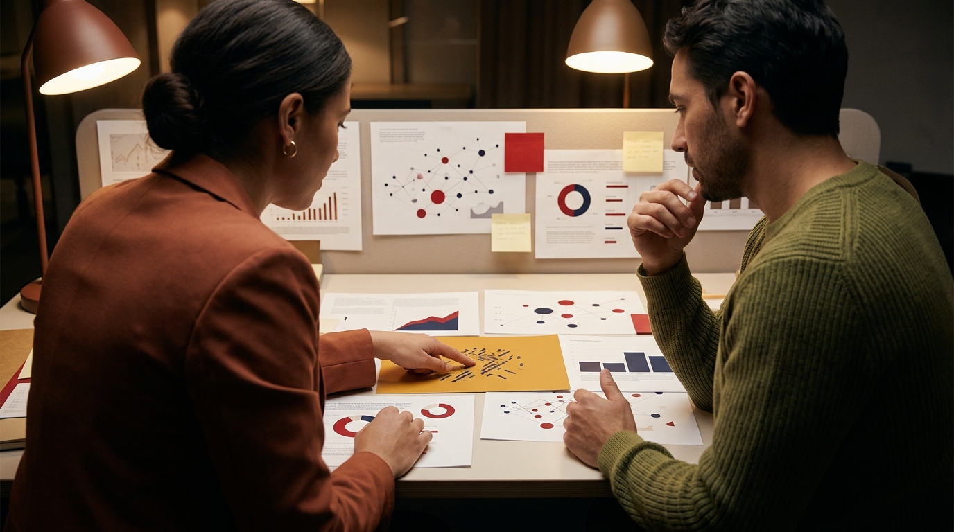 A growth team reviewing AI search citation data showing measurable brand visibility gains