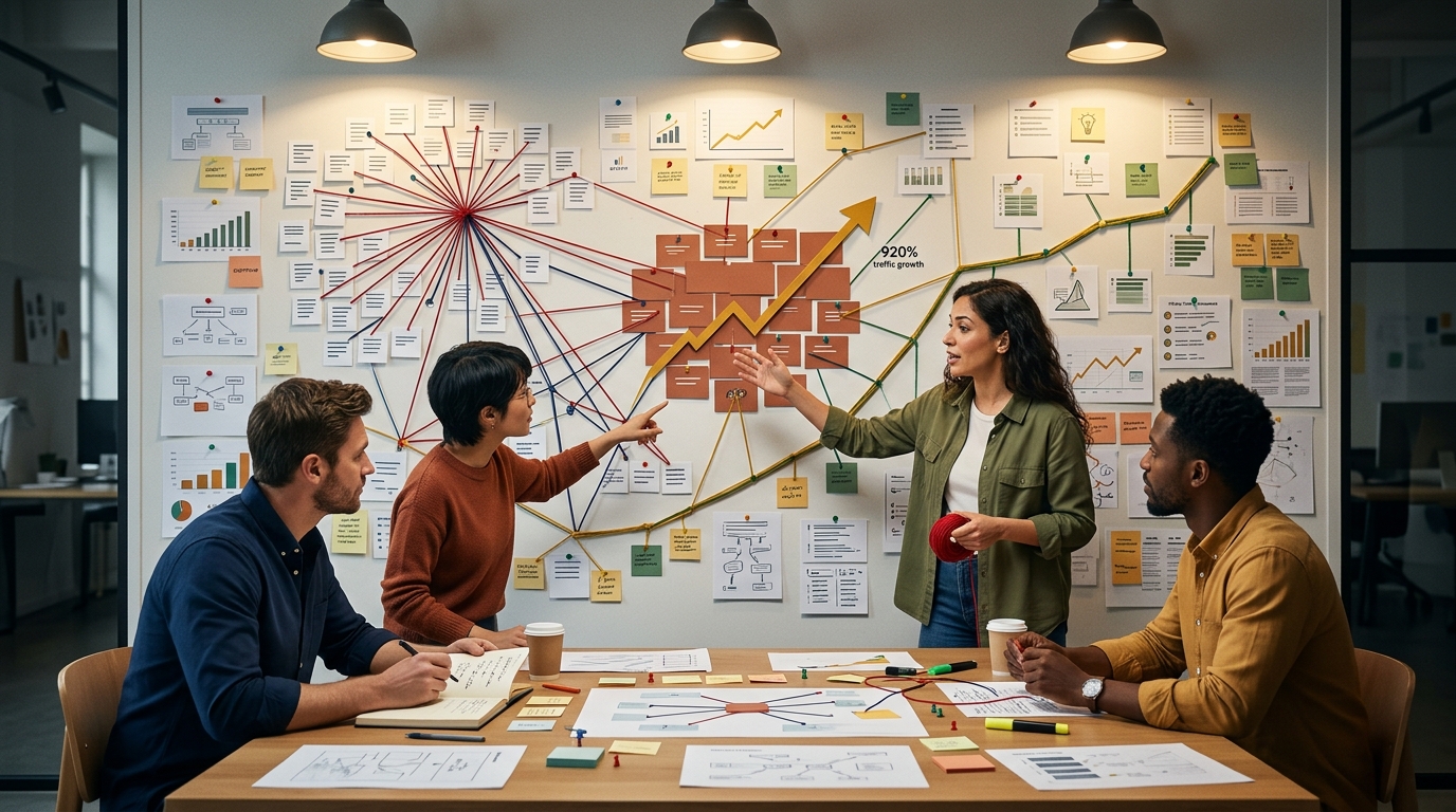 AEO Engine 100-Day Traffic Sprint results showing AI-driven traffic growth metrics