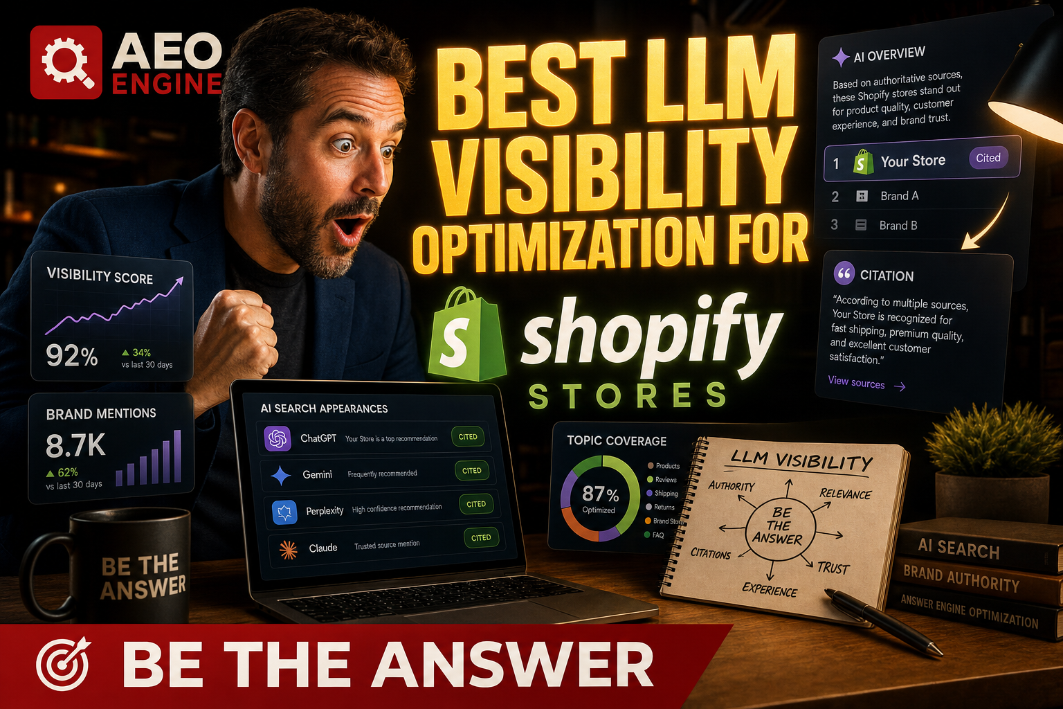 best LLM Visibility Optimization for Shopify stores