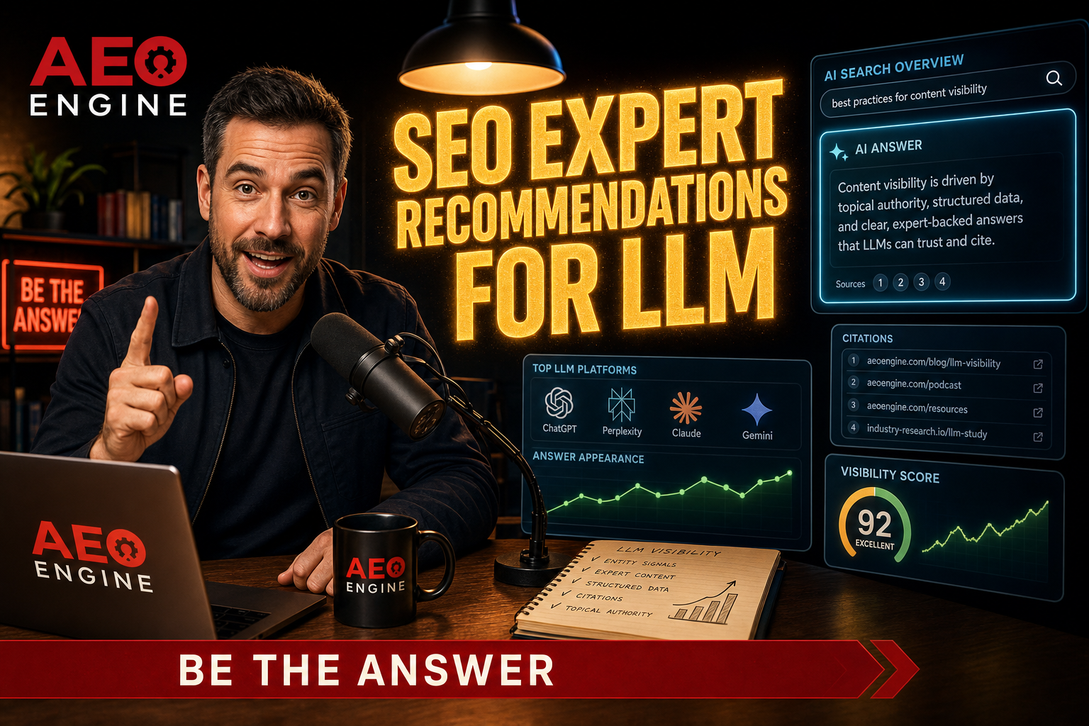 SEO expert recommendations for LLM Visibility Optimization
