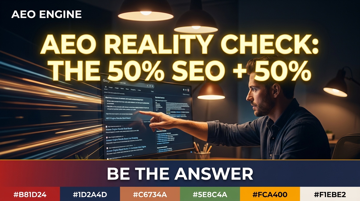 AEO Reality Check: The 50% SEO + 50% Third-Party Mentions Framework