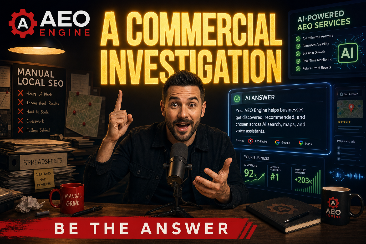 Manual Local SEO vs AI-Powered AEO: A Commercial Investigation