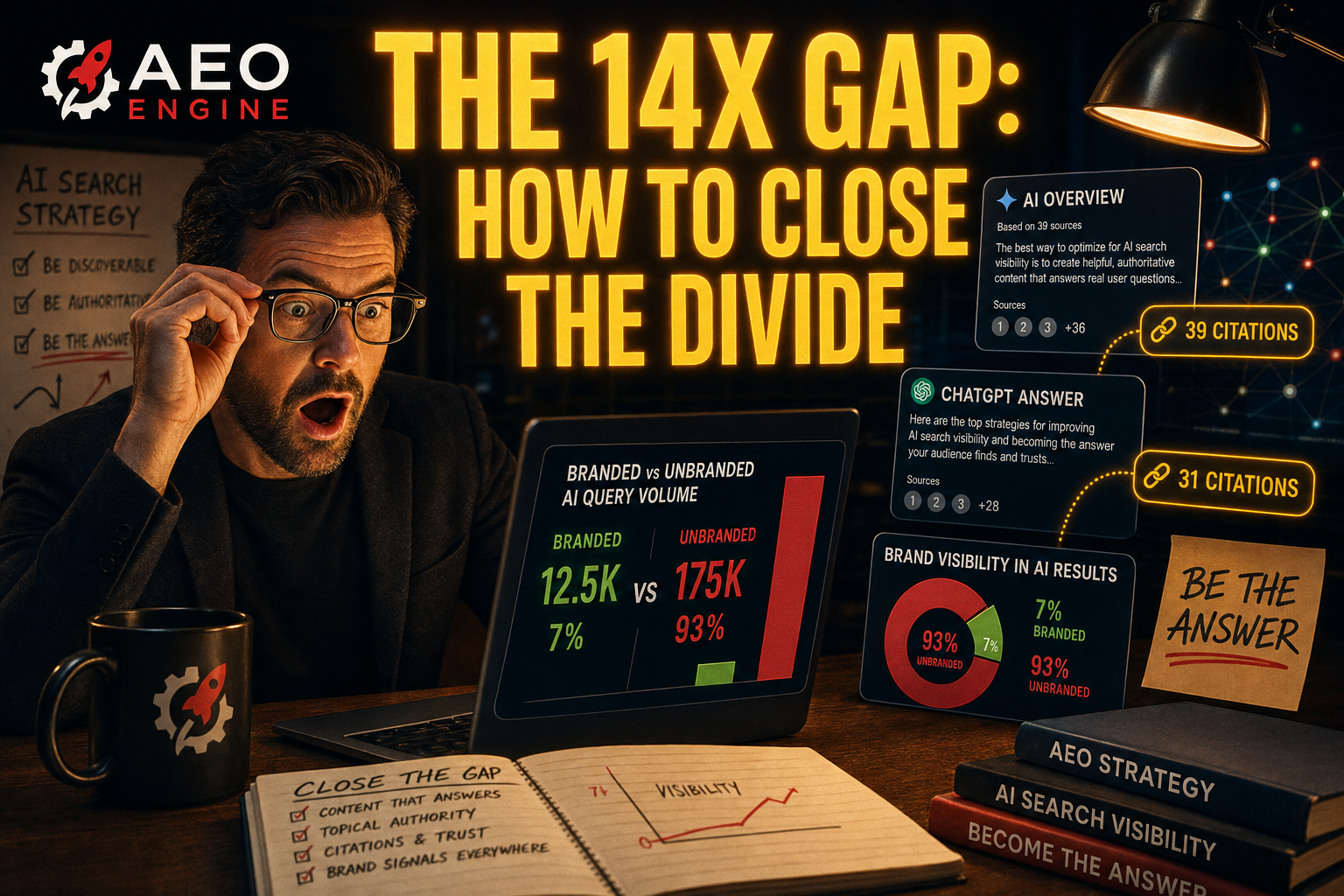 The 14x Gap: How to Close the Divide Between Branded and Unbranded AI Queries